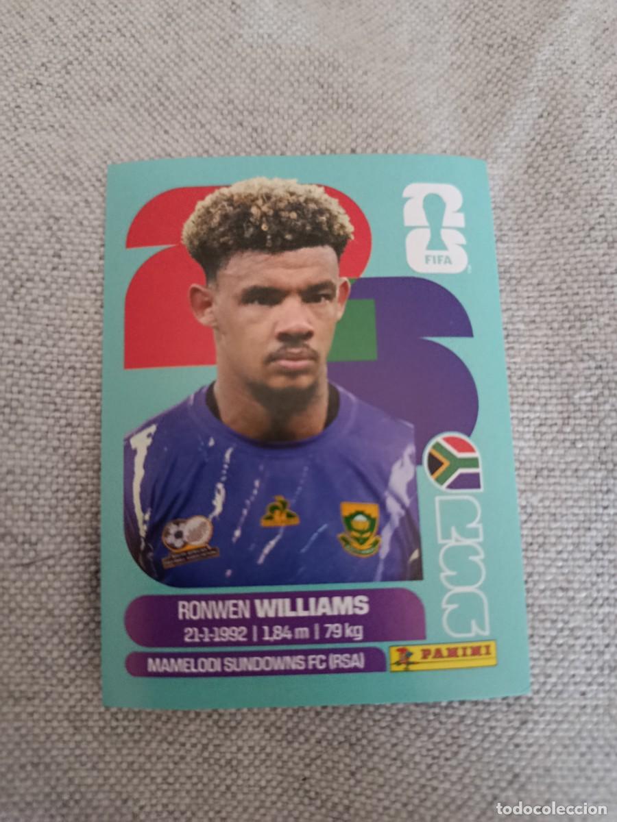 Cromos de f&uacute;tbol: Mundial Estados Unidos-Mexico-Canad&aacute; 2026. 2- Williams. Sud&aacute;frica. Nunca pegado.