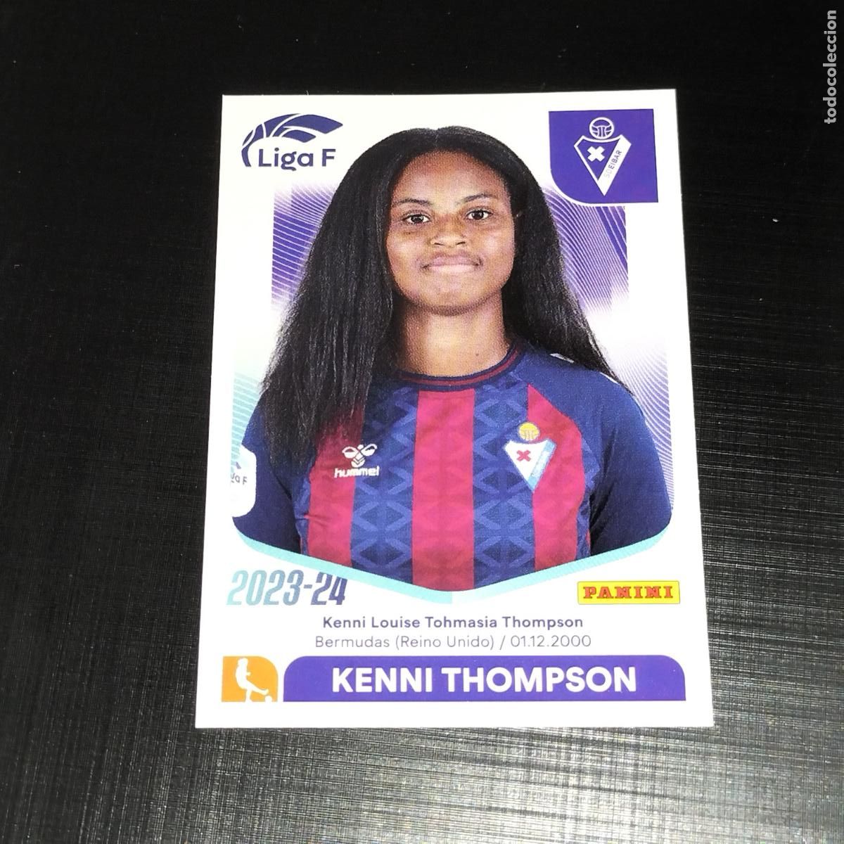 Cromos de f&uacute;tbol: N&ordm; 117 KENNI THOMPSON SD EIBAR CROMOS LIGA F FEMENINA PANINI 2023 2024 23 24
