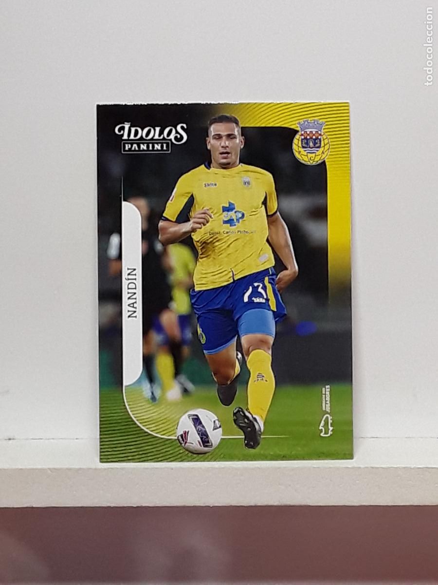 Cromos de f&uacute;tbol: PORTUGUES 2025 2026 IDOLOS 25 26 CROMO PANINI FUTEBOL N 134 AROUCA DYLAN ALEXANDER NANDIN BERRUTI