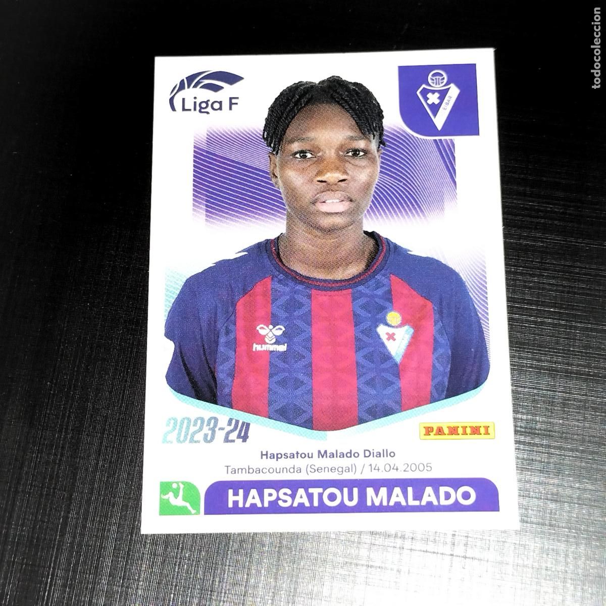 Cromos de f&uacute;tbol: N&ordm; 121 HAPSATOU MALADO SD EIBAR CROMOS LIGA F FEMENINA PANINI 2023 2024 23 24