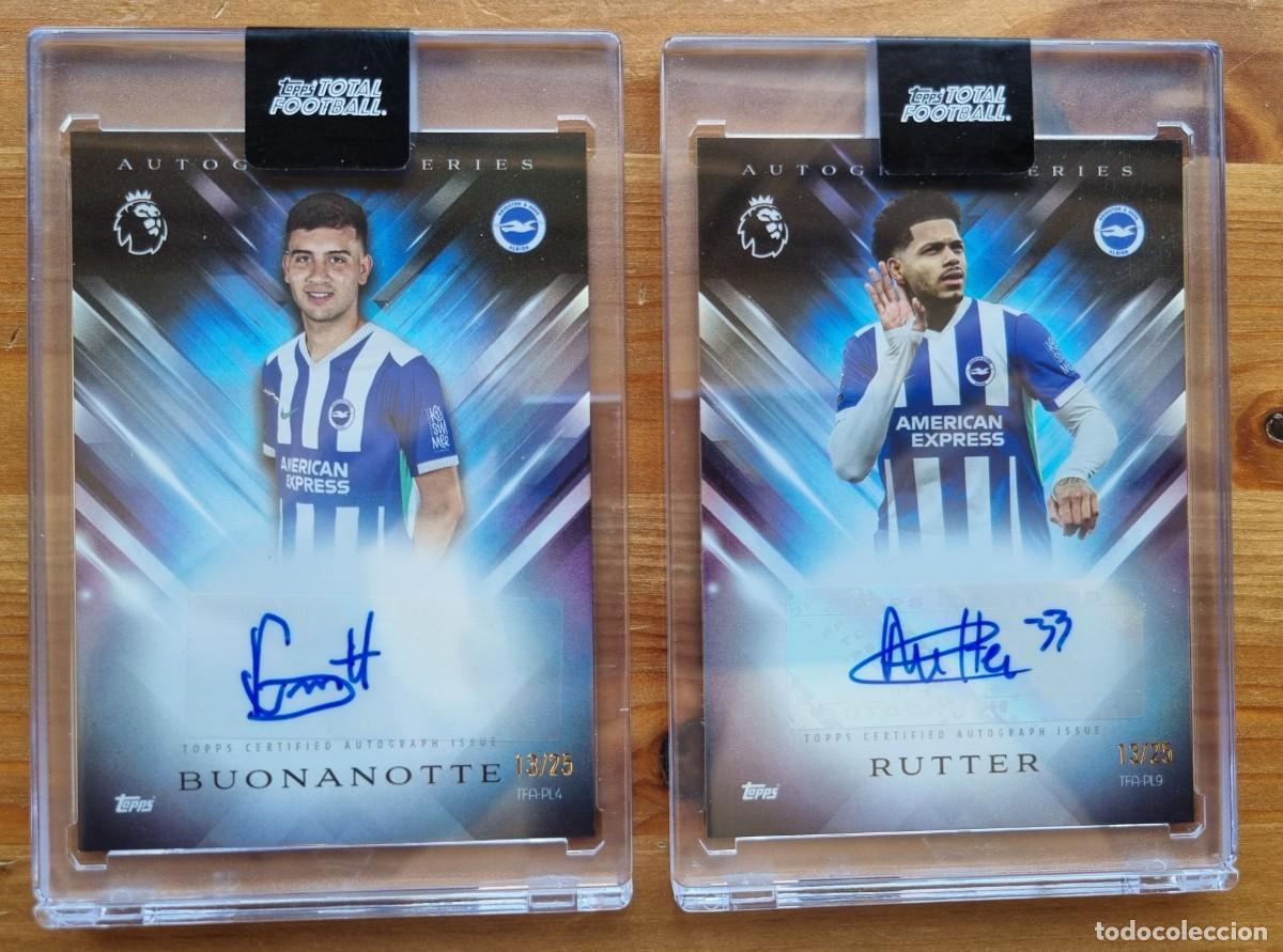 Cromos de f&uacute;tbol: BOUNANOTTE / RUTTER (Brighton) AUT&Oacute;GRAFO ORIGINAL. TOPPS Total Football 2025 2026 25 26