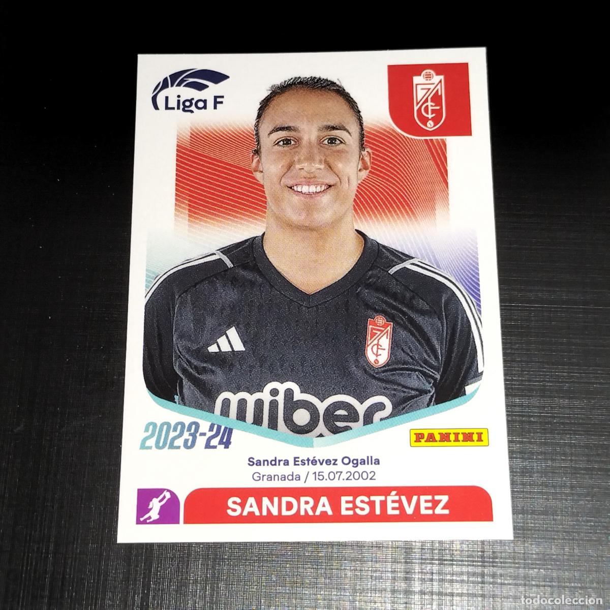 Cromos de f&uacute;tbol: N&ordm; 124 SANDRA ESTEVEZ GRANADA CROMOS LIGA F FEMENINA PANINI 2023 2024 23 24