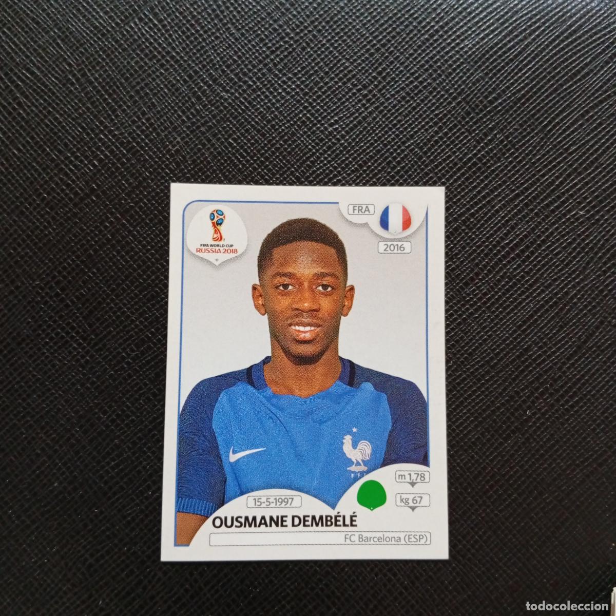 Cromos de f&uacute;tbol: 209 DEMBELE FRANCIA PANINI MUNDIAL RUSIA 2018 CROMO FUTBOL 18 - SIN PEGAR - CJ2