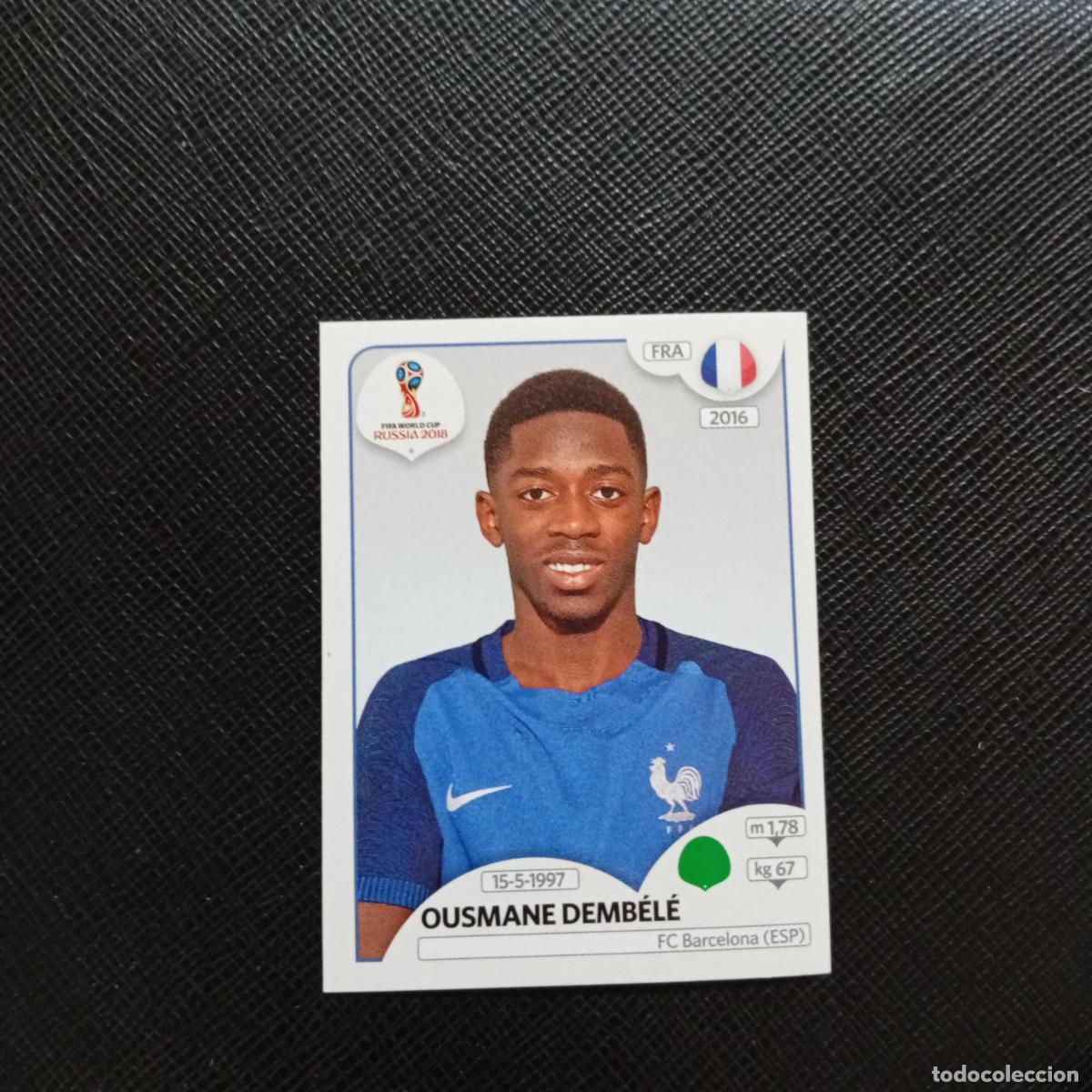 Cromos de f&uacute;tbol: 209 DEMBELE FRANCIA PANINI MUNDIAL RUSIA 2018 CROMO FUTBOL 18 - SIN PEGAR - CJ2