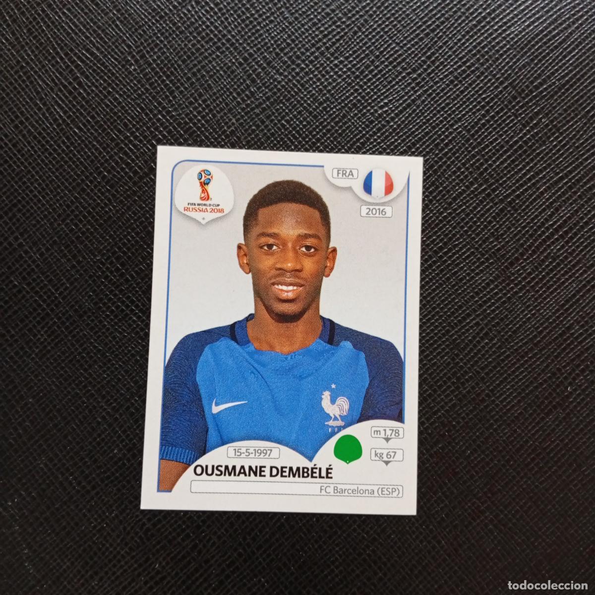 Cromos de f&uacute;tbol: 209 DEMBELE FRANCIA PANINI MUNDIAL RUSIA 2018 CROMO FUTBOL 18 - SIN PEGAR - CJ2 .