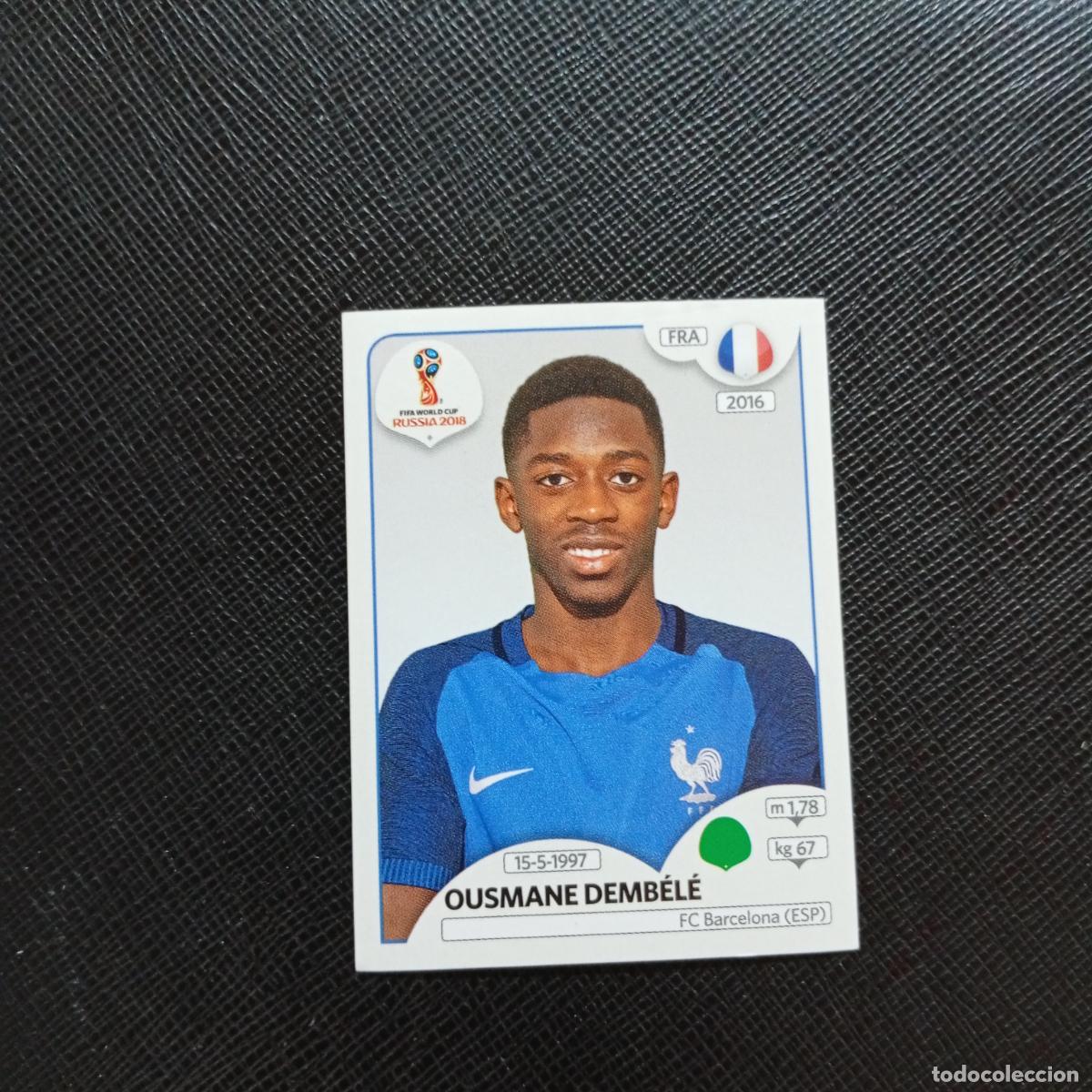 Cromos de f&uacute;tbol: 209 DEMBELE FRANCIA PANINI MUNDIAL RUSIA 2018 CROMO FUTBOL 18 - SIN PEGAR - CJ2 ..