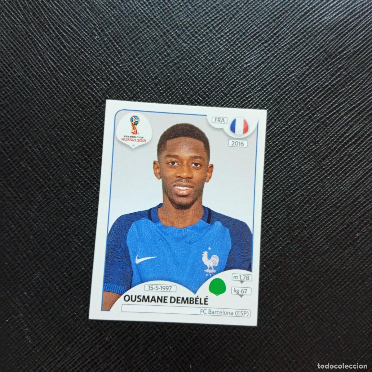 Cromos de f&uacute;tbol: 209 DEMBELE FRANCIA PANINI MUNDIAL RUSIA 2018 CROMO FUTBOL 18 - SIN PEGAR - CJ2 ....