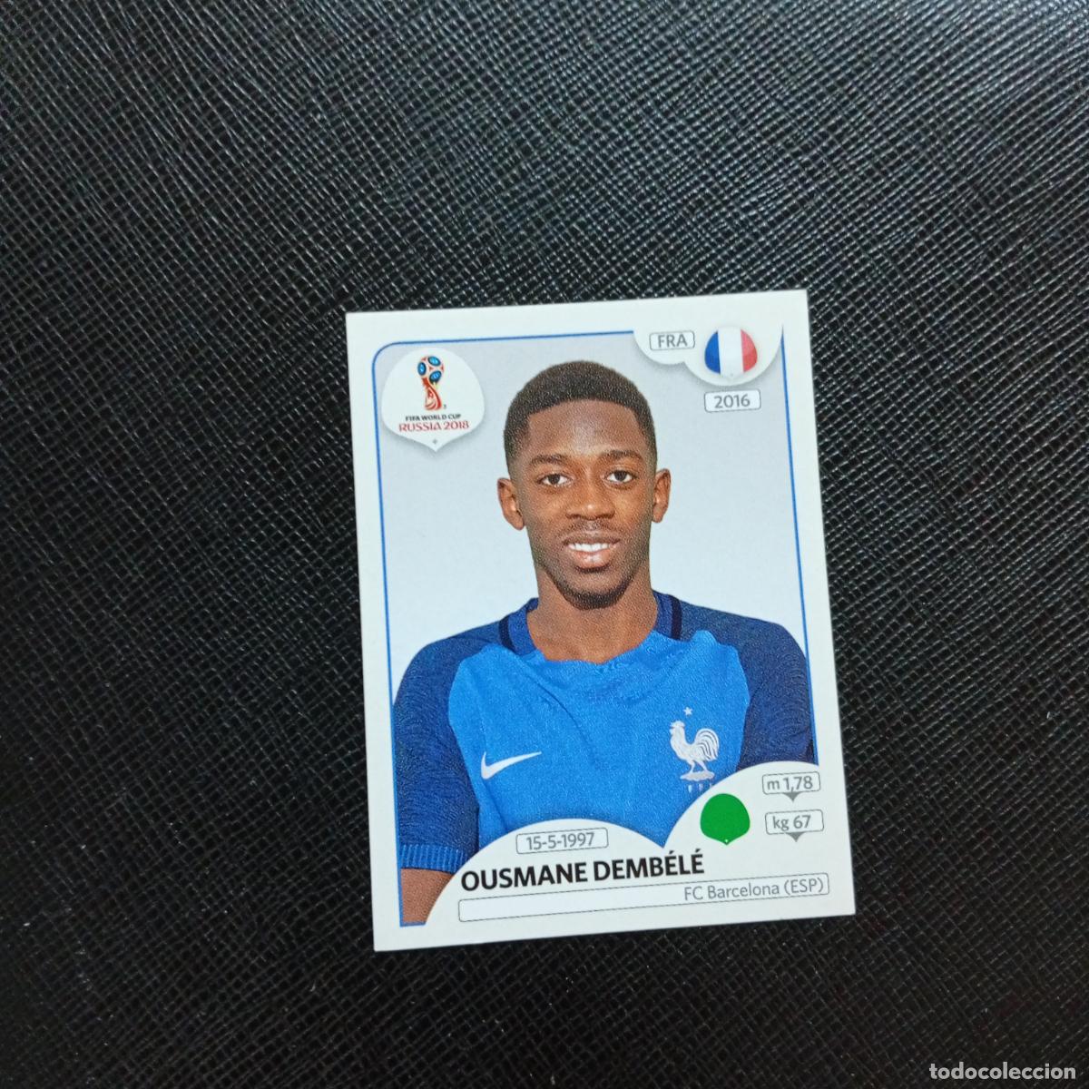 Cromos de f&uacute;tbol: 209 DEMBELE FRANCIA PANINI MUNDIAL RUSIA 2018 CROMO FUTBOL 18 - SIN PEGAR - CJ2 .....