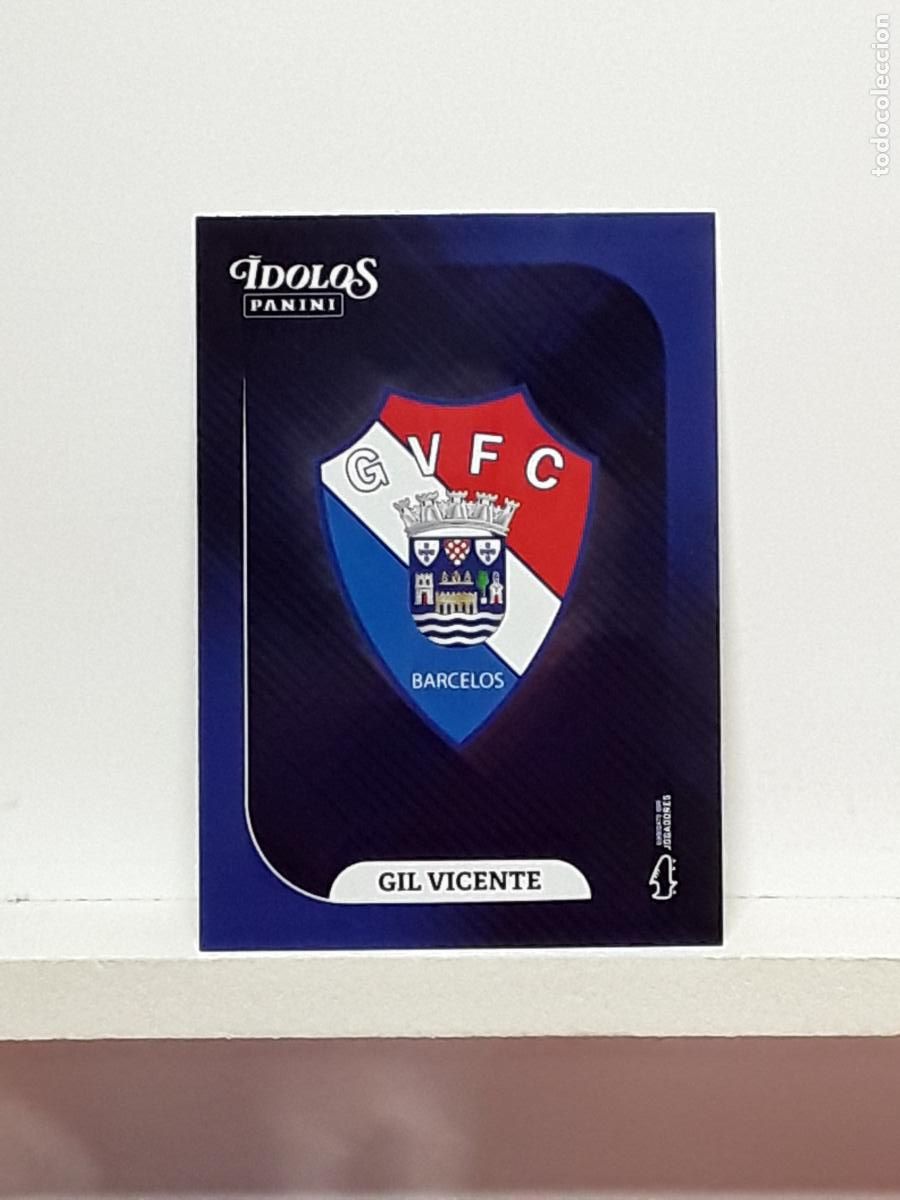Figurine di Calcio: PORTUGUES 2025 2026 IDOLOS 25 26 CROMO PANINI FUTEBOL N 136 GIL VICENTE ESCUDO LOGO