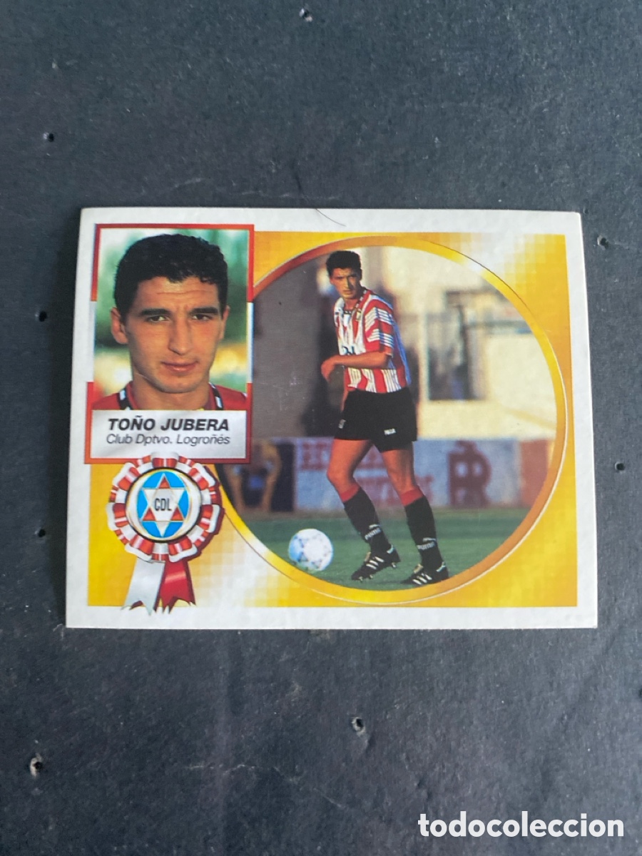 Football Stickers: Cromo liga 94/95 Dptvo Logro&ntilde;&eacute;s To&ntilde;o coloca nunca pegado