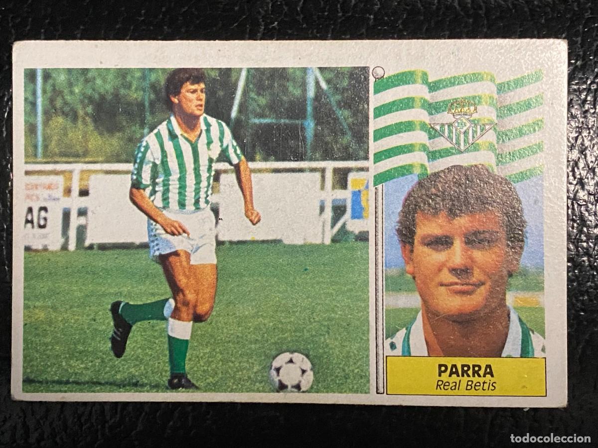 Cromos de Futebol: Cromo f&uacute;tbol Parra (Betis), perfecto estado. Liga 86-87, Ediciones Este.