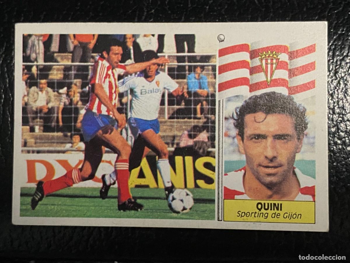 Cromos de Futebol: Cromo f&uacute;tbol Quini (Sporting de Gij&oacute;n), perfecto estado. Liga 86-87, Ediciones Este.