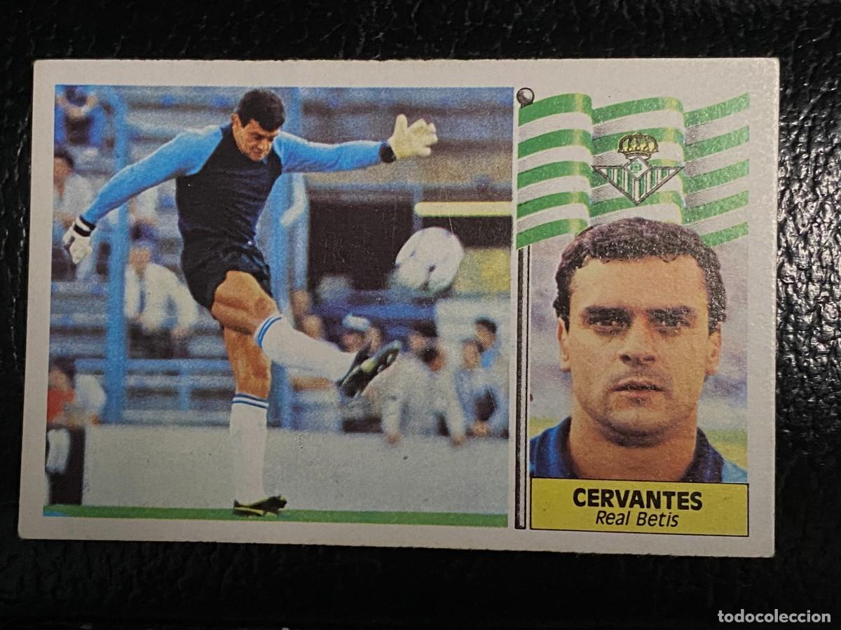 Cromos de f&uacute;tbol: Cromo f&uacute;tbol Cervantes (Betis), perfecto estado. Liga 86-87, Ediciones Este.