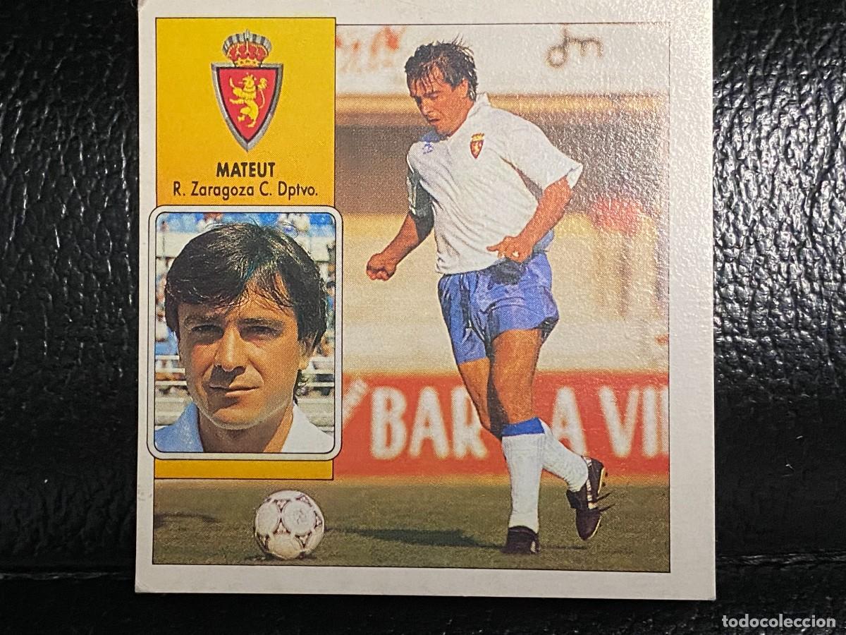 Cromos de Futebol: Cromo f&uacute;tbol Mateut (R. Zaragoza), perfecto estado. Liga 92-93, Ediciones Este.