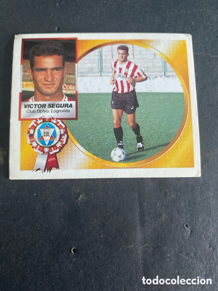 Football Stickers: Cromo liga 94/95 Dptvo Logro&ntilde;&eacute;s Victor coloca nunca pegado