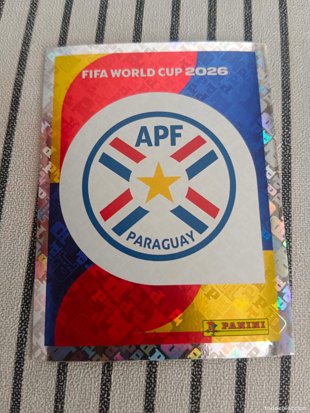 Cromos de f&uacute;tbol: MUNDIAL 2026 ESTADOS UNIDOS USA MEXICO MEJICO CANADA PAR 1 PAR1 ESCUDO PARAGUAY FIFA