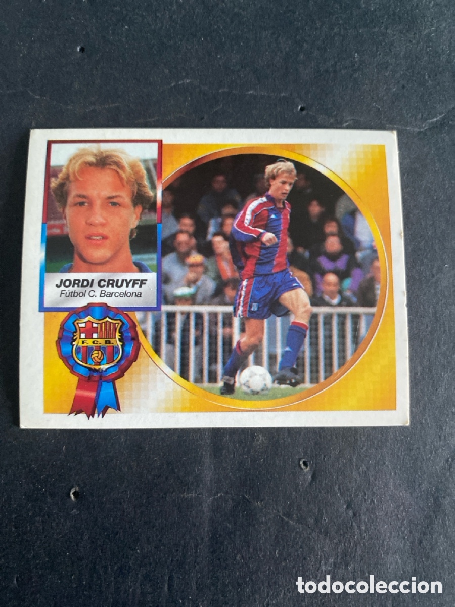Cromos de f&uacute;tbol: Cromo liga 94/95 Barcelona Jordi coloca nunca pegado