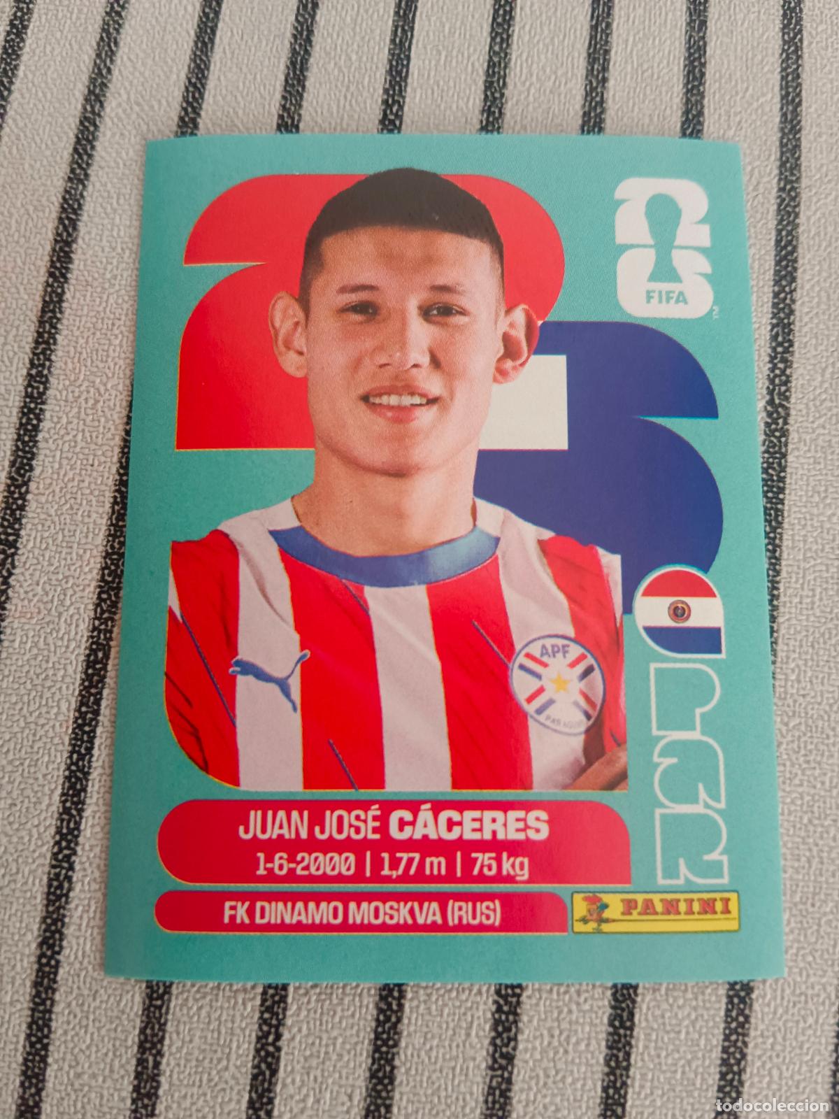 Cromos de f&uacute;tbol: MUNDIAL 2026 ESTADOS UNIDOS USA MEXICO MEJICO CANADA PAR 6 PAR6 JUAN JOSE CACERES PARAGUAY FIFA