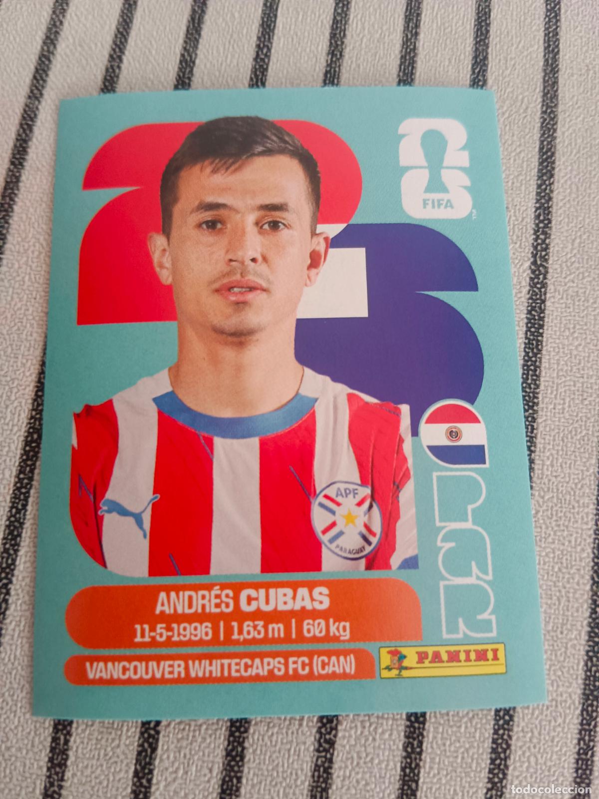 Cromos de f&uacute;tbol: MUNDIAL 2026 ESTADOS UNIDOS USA MEXICO MEJICO CANADA PAR 12 PAR12 ANDRES CUBAS PARAGUAY FIFA