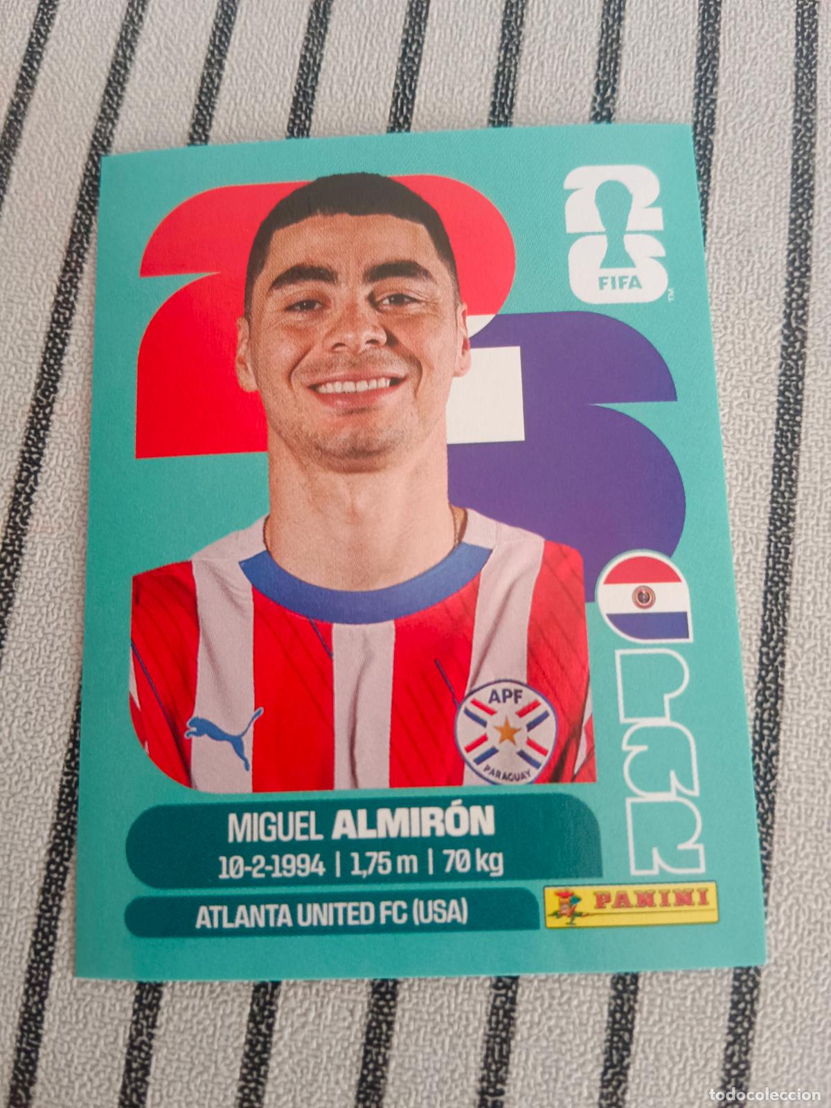 Cromos de f&uacute;tbol: MUNDIAL 2026 ESTADOS UNIDOS USA MEXICO MEJICO CANADA PAR 17 PAR17 MIGUEL ALMIRON PARAGUAY FIFA