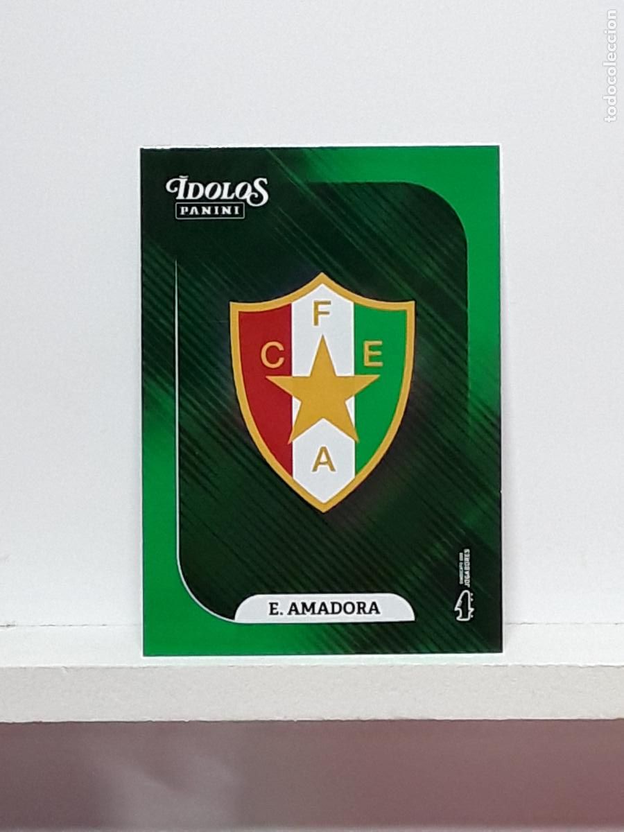 Cromos de f&uacute;tbol: PORTUGUES 2025 2026 IDOLOS 25 26 CROMO PANINI FUTEBOL N 154 AMADORA ESCUDO LOGO