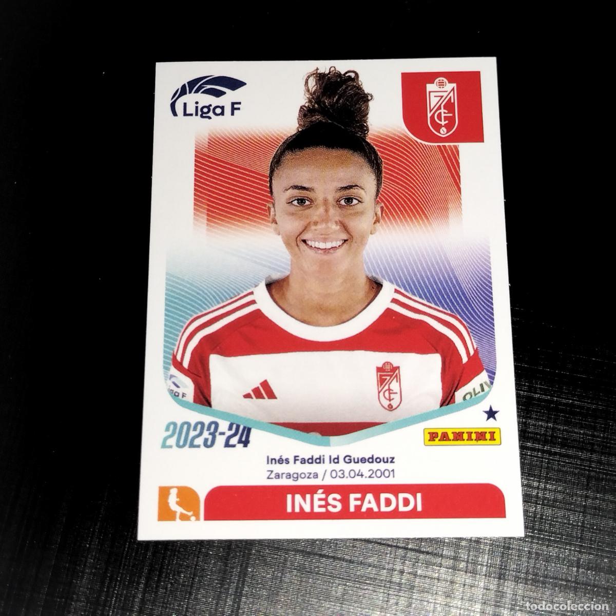 Cromos de f&uacute;tbol: N&ordm; 134 INES FADDI GRANADA CROMOS LIGA F FEMENINA PANINI 2023 2024 23 24