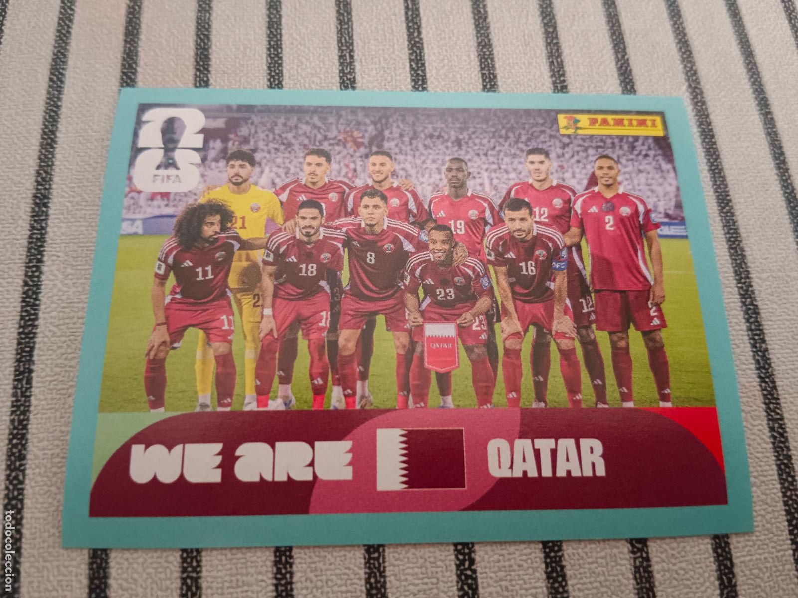 Cromos de Futebol: MUNDIAL 2026 ESTADOS UNIDOS USA MEXICO MEJICO CANADA QAT 13 QAT13 ALINEACION QATAR FIFA
