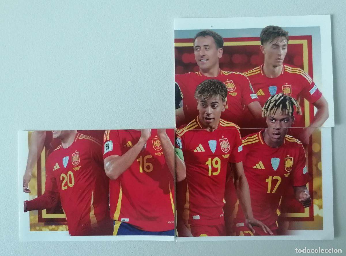 Cromos de f&uacute;tbol: 62, 63 y 64 selecci&oacute;n espa&ntilde;ola panini carrefour 2026