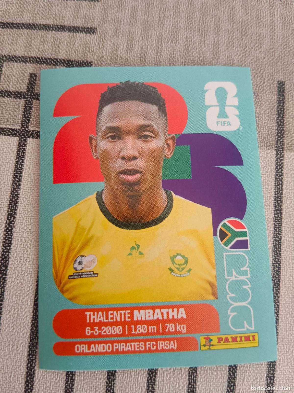 Cromos de f&uacute;tbol: MUNDIAL 2026 ESTADOS UNIDOS USA MEXICO MEJICO CANADA RSA 12 RSA12 MBATHA SUD&Aacute;FRICA FIFA