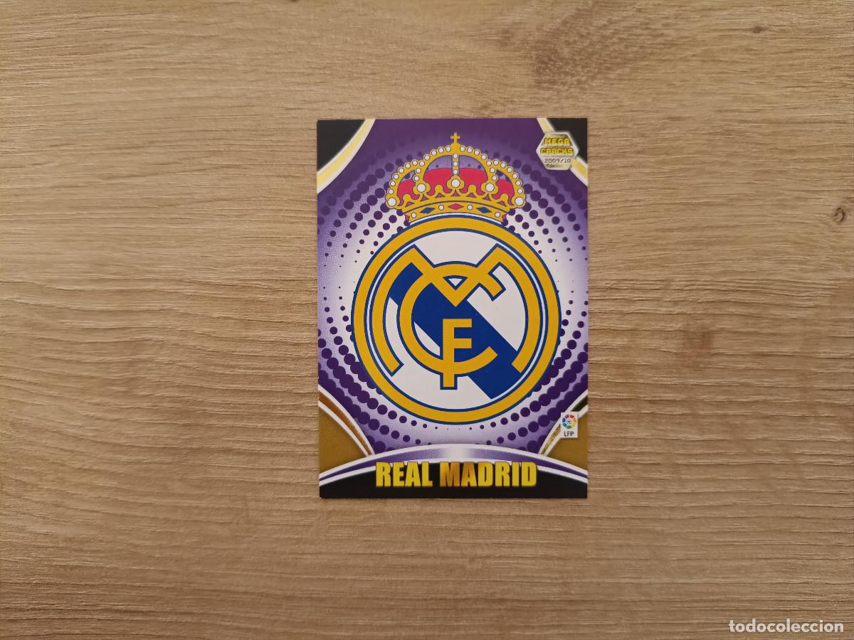 Cromos de f&uacute;tbol: CROMO DE FUTBOL PANINI ESCUDO 127 REAL MADRID MEGACRACKS 2009 2010 09 10 D726