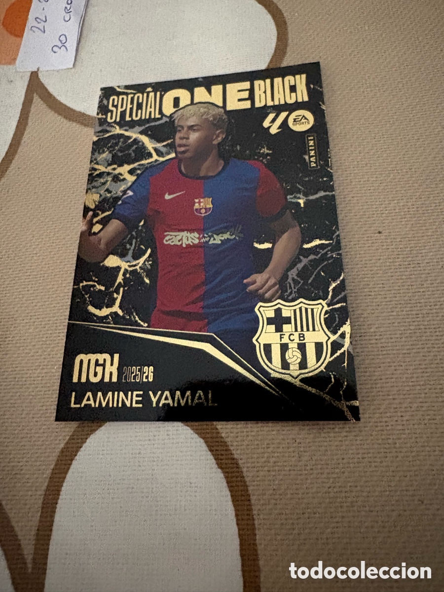 Cromos de f&uacute;tbol: Lamine Yamal - Barcelona - Megacracks 2025 - 2026 Special One Black