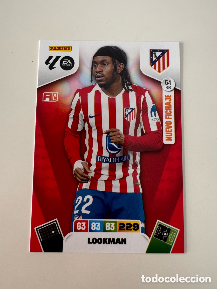 Cromos de Futebol: PANINI ADRENALYN XL LIGA 2025-2026 25-26 &ndash; Ademola Lookman Atl&eacute;tico de Madrid N&ordm; 54 BIS