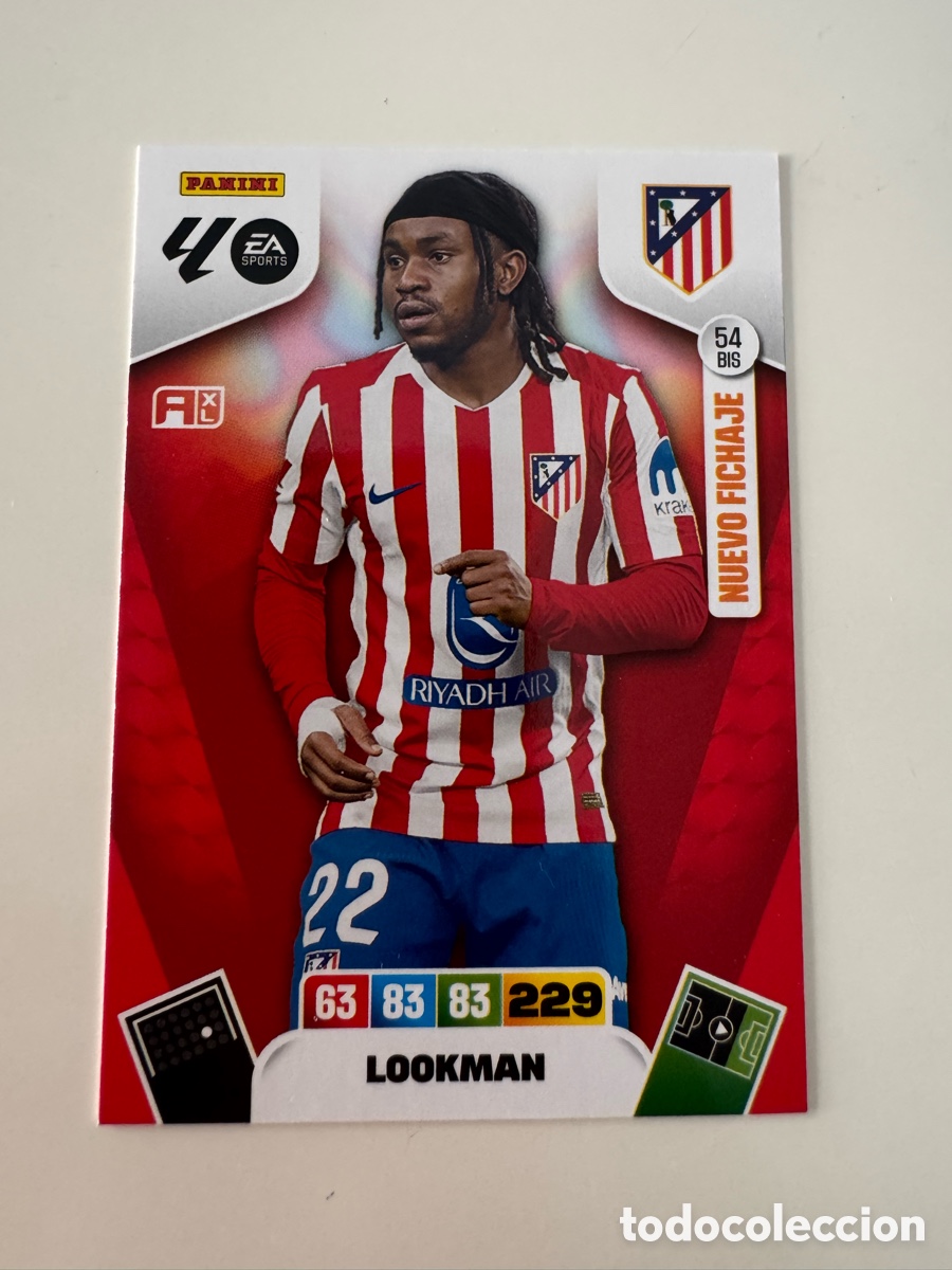 Cromos de Futebol: PANINI ADRENALYN XL LIGA 2025-2026 25-26 &ndash; Ademola Lookman Atl&eacute;tico de Madrid N&ordm; 54 BIS