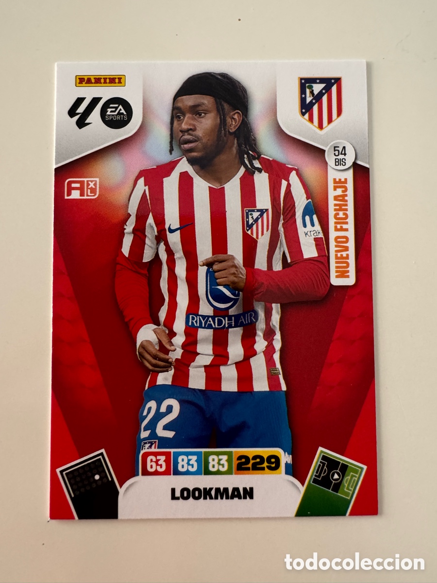 Cromos de Futebol: PANINI ADRENALYN XL LIGA 2025-2026 25-26 &ndash; Ademola Lookman Atl&eacute;tico de Madrid N&ordm; 54 BIS