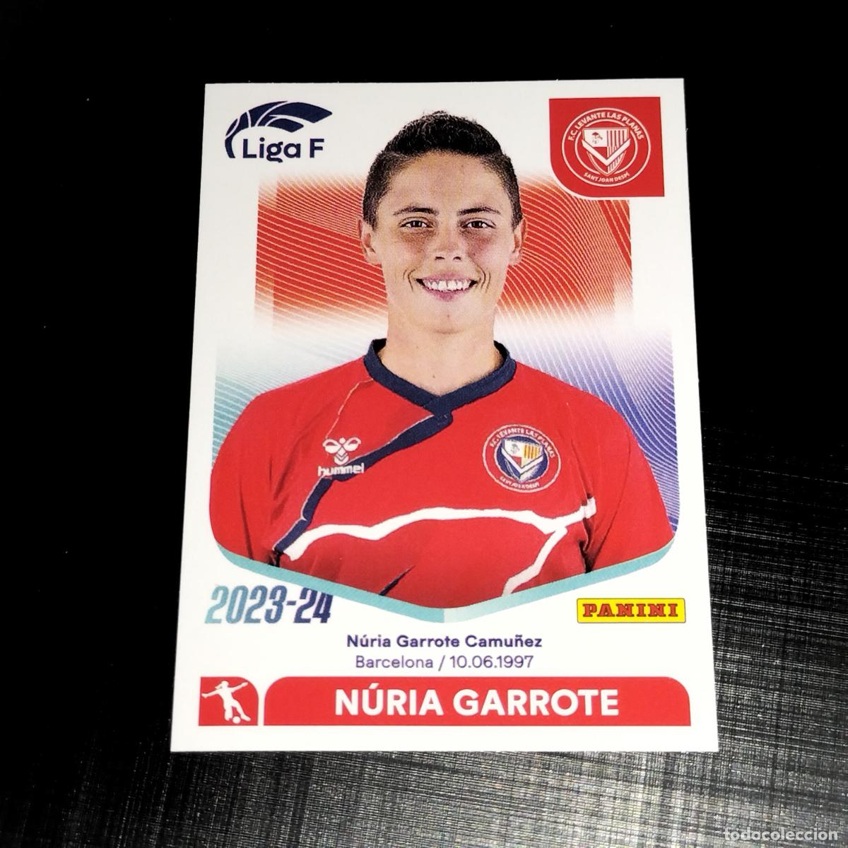 Cromos de f&uacute;tbol: N&ordm; 146 NURIA GARROTE FC LEVANTE LAS PLANAS CROMOS LIGA F FEMENINA PANINI 2023 2024 23 24