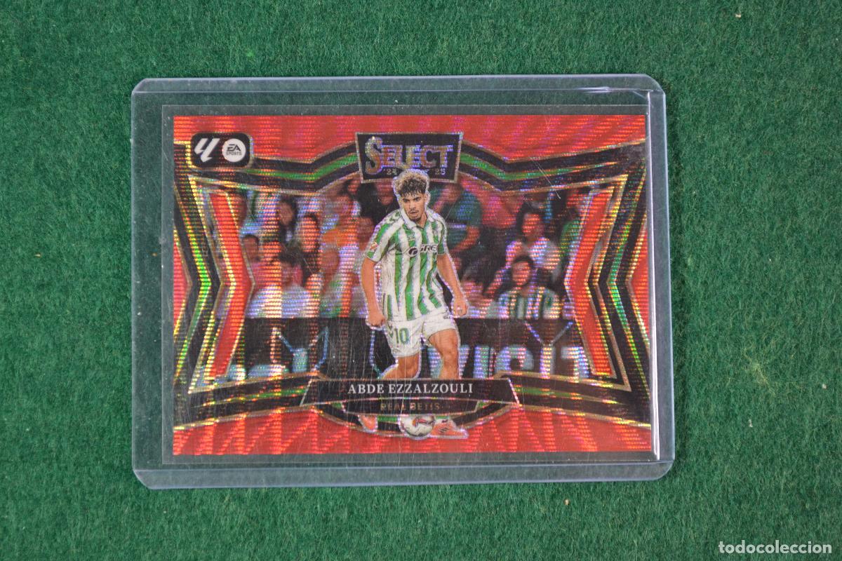 Cromos de f&uacute;tbol: PANINI SELECT LA LIGA 2024-25 - 231 ABDE EZZALZOULI (REAL BETIS) PARALELA RED WAVE NUMERADA 41/59
