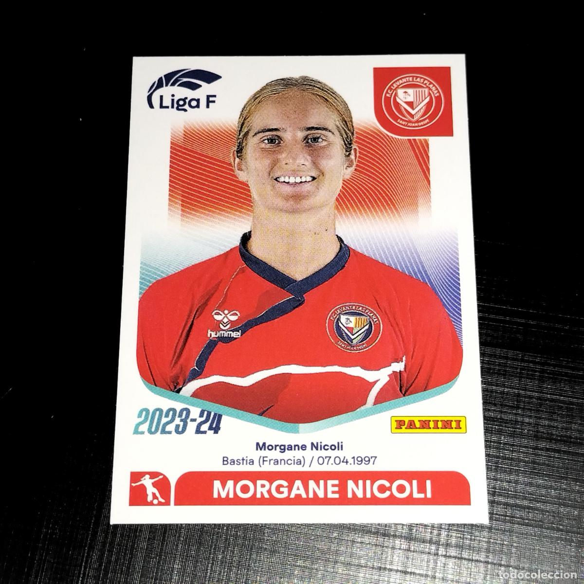 Cromos de f&uacute;tbol: N&ordm; 147 MORGANE NICOLI FC LEVANTE LAS PLANAS CROMOS LIGA F FEMENINA PANINI 2023 2024 23 24