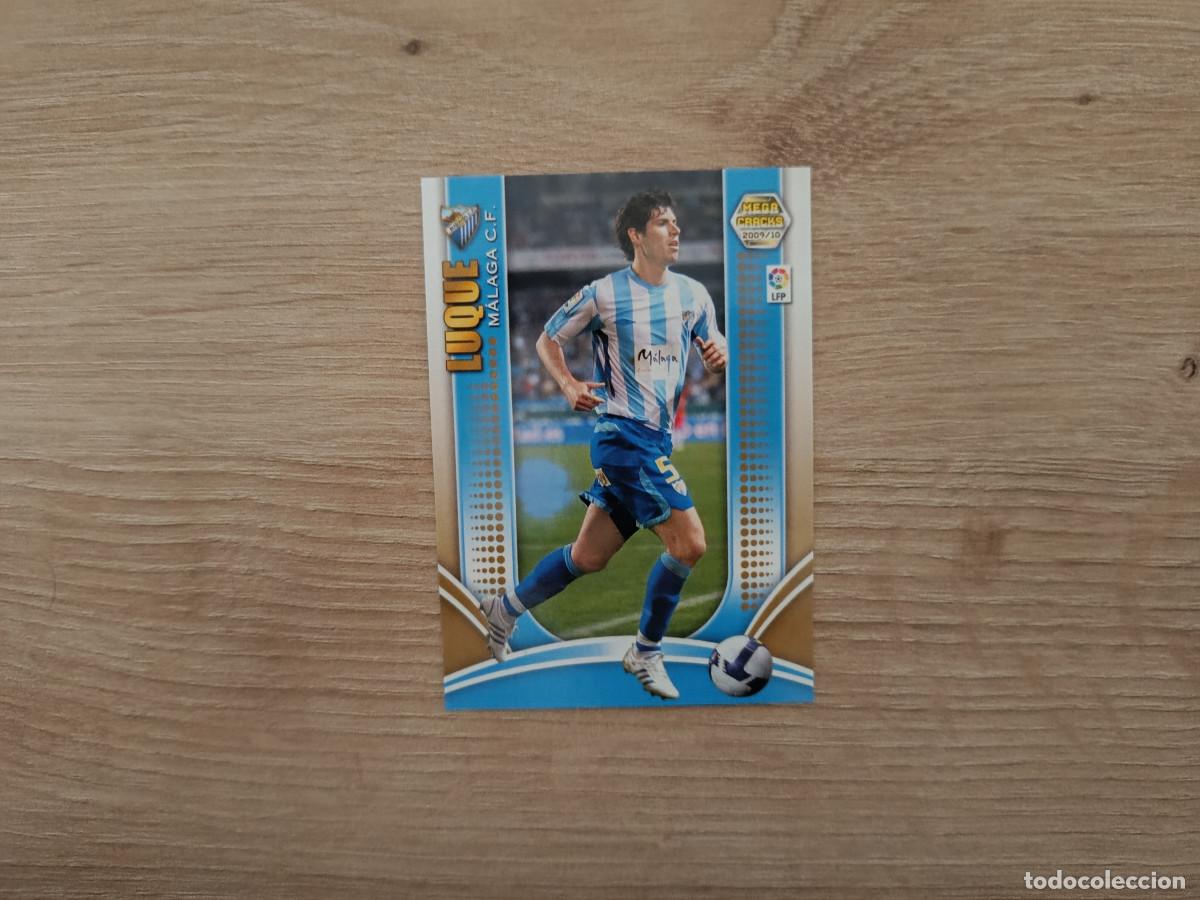 Cromos de f&uacute;tbol: CROMO DE FUTBOL PANINI LUQUE 159 MALAGA MEGACRACKS 2009 2010 09 10 D726