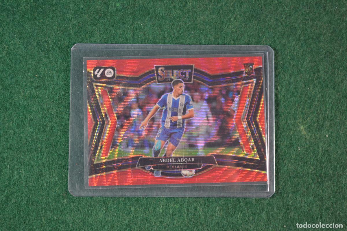 Cromos de f&uacute;tbol: PANINI SELECT LA LIGA 2024-25 - 213 ABDEL ABQAR (DEPORTIVO ALAVES) PARALELA RED WAVE NUMERADA 26/59