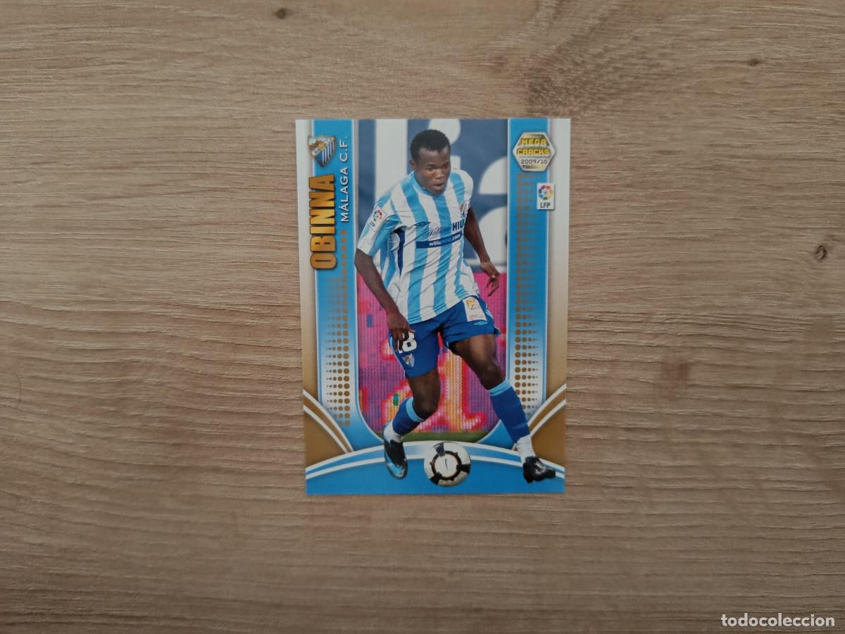 Cromos de f&uacute;tbol: CROMO DE FUTBOL PANINI OBINNA 161 MALAGA MEGACRACKS 2009 2010 09 10 D726