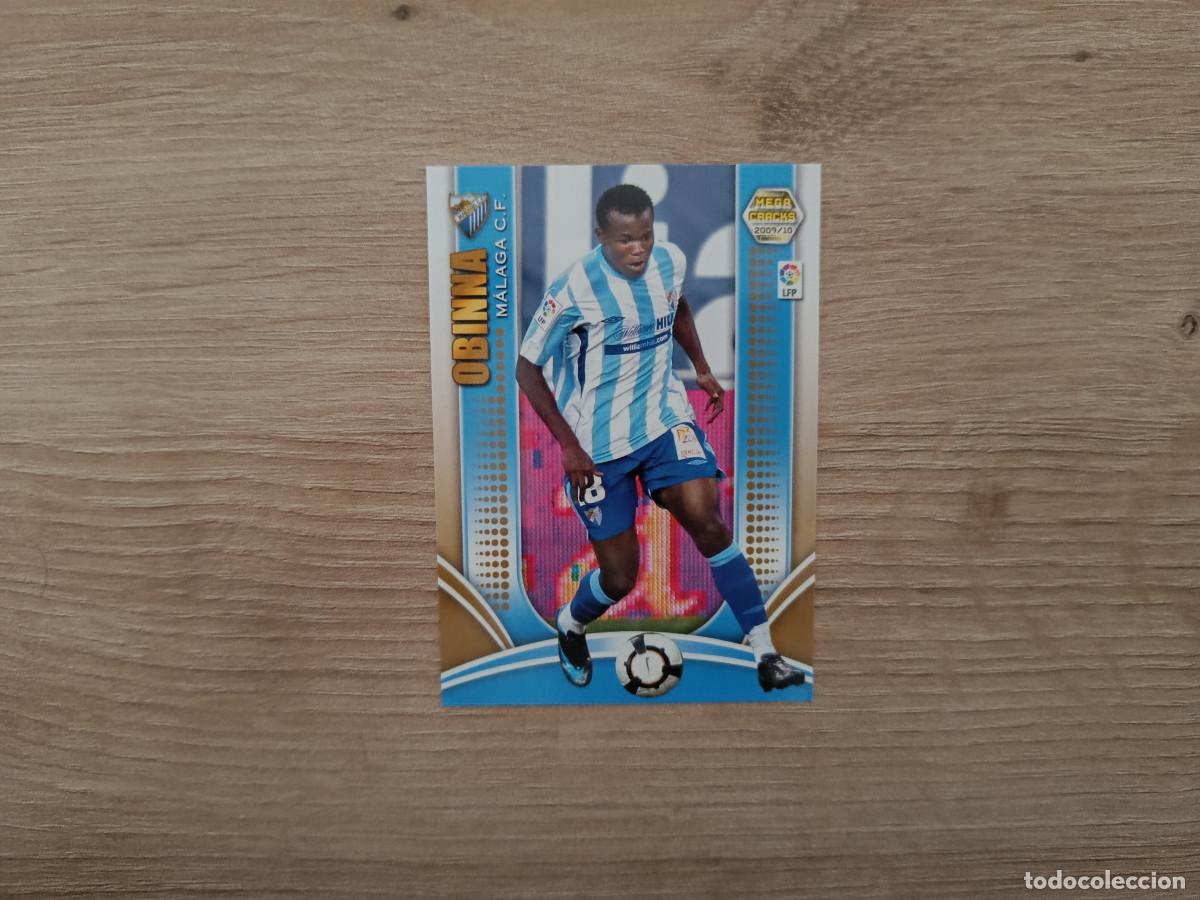 Cromos de f&uacute;tbol: CROMO DE FUTBOL PANINI OBINNA 161 MALAGA MEGACRACKS 2009 2010 09 10 D726