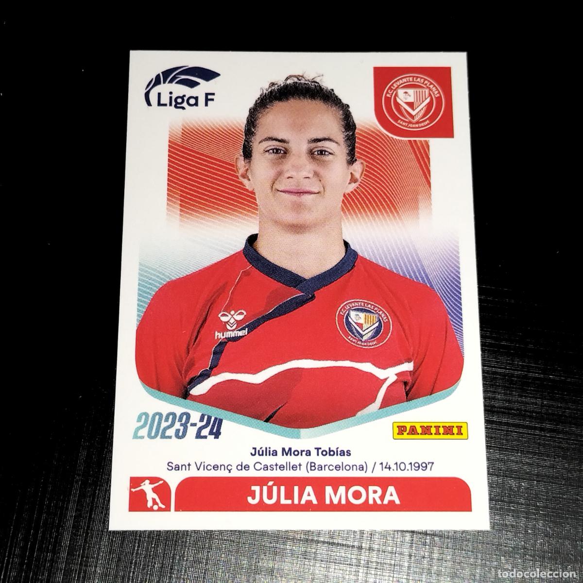 Cromos de f&uacute;tbol: N&ordm; 148 JULIA MORA FC LEVANTE LAS PLANAS CROMOS LIGA F FEMENINA PANINI 2023 2024 23 24