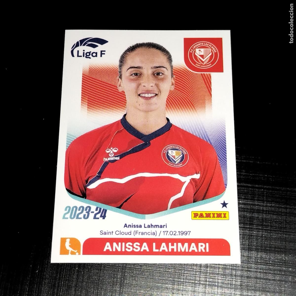 Football Stickers: N&ordm; 153 ANISSA LAHMARI FC LEVANTE LAS PLANAS CROMOS LIGA F FEMENINA PANINI 2023 2024 23 24