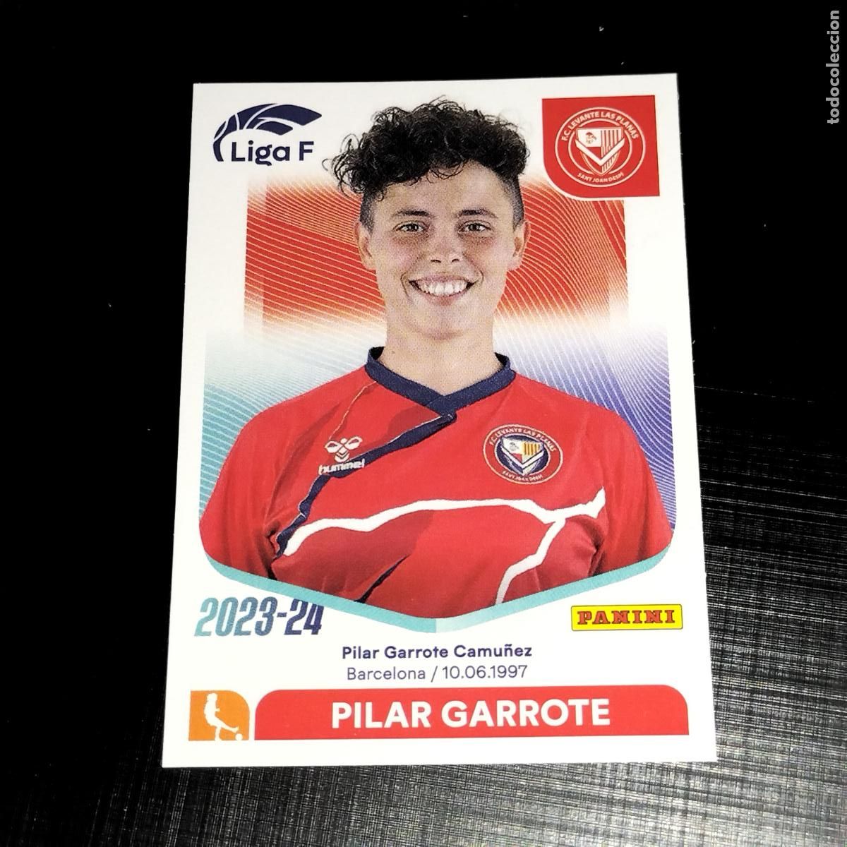 Football Stickers: N&ordm; 154 A PILAR GARROTE FC LEVANTE LAS PLANAS CROMOS LIGA F FEMENINA PANINI 2023 2024 23 24
