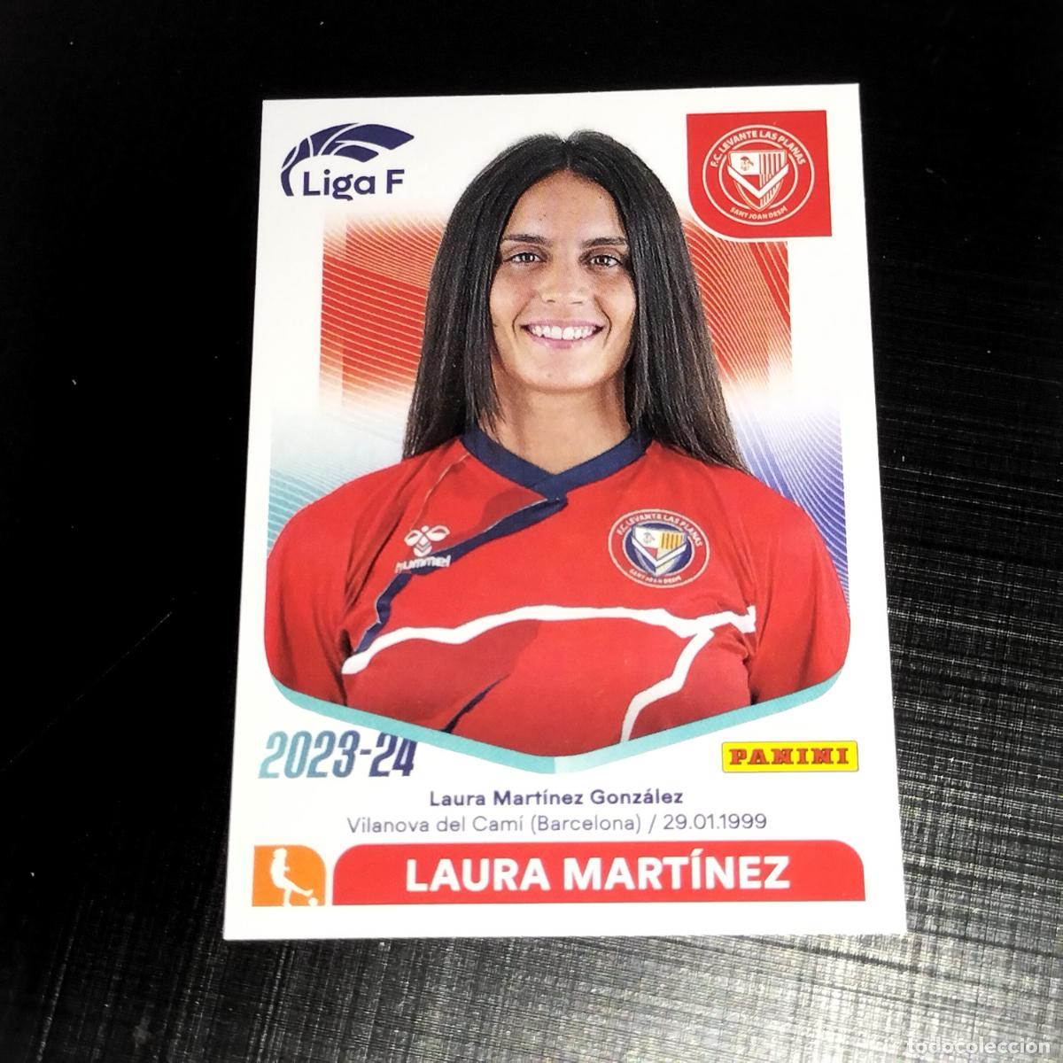 Football Stickers: N&ordm; 157 LAURA MARTINEZ FC LEVANTE LAS PLANAS CROMOS LIGA F FEMENINA PANINI 2023 2024 23 24