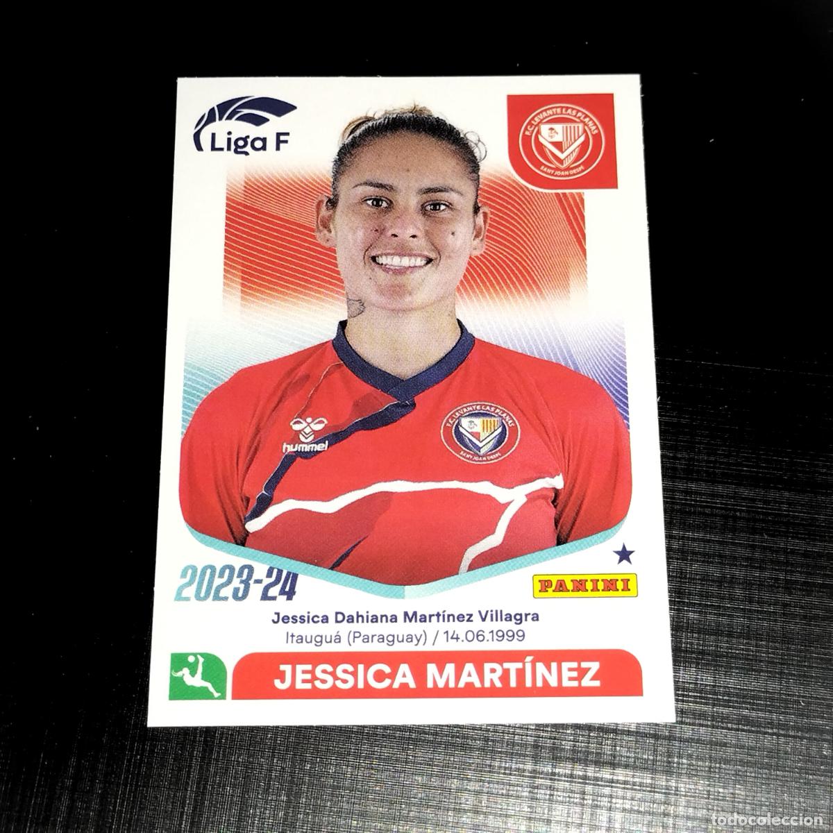 Football Stickers: N&ordm; 160 JESSICA MARTINEZ FC LEVANTE LAS PLANAS CROMOS LIGA F FEMENINA PANINI 2023 2024 23 24