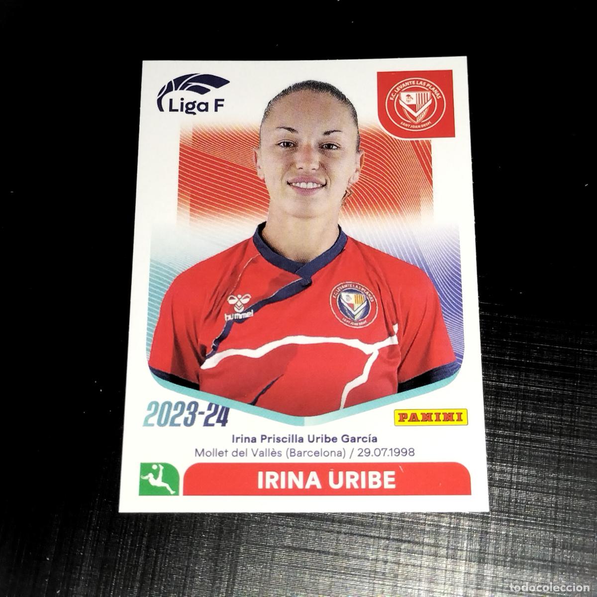 Football Stickers: N&ordm; 161 IRINA URIBE FC LEVANTE LAS PLANAS CROMOS LIGA F FEMENINA PANINI 2023 2024 23 24