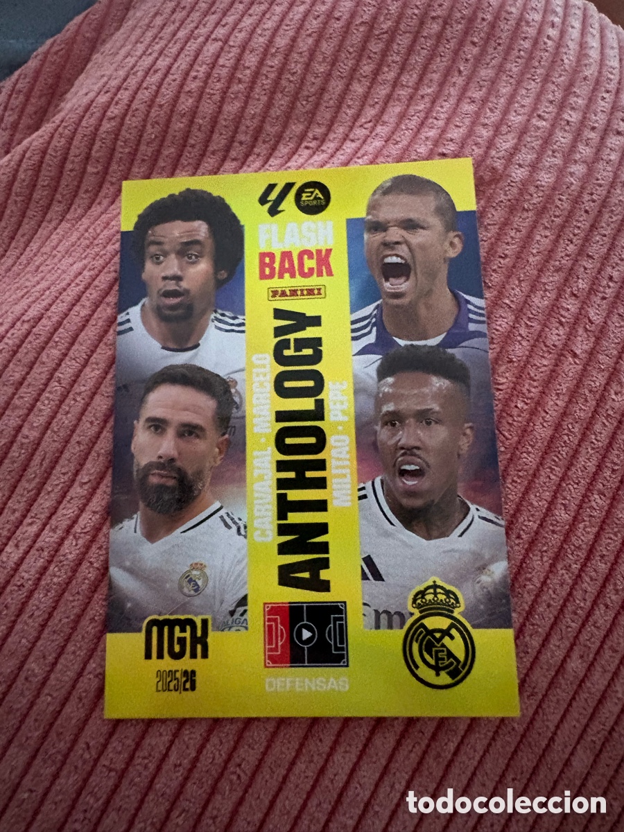 Football Stickers: CROMO CARD MGK MEGACRACKS 25 26 PANINI 2025 2026 ANTHOLOGY REAL MADRID 437 CARBAJAL PEPE MILITAO