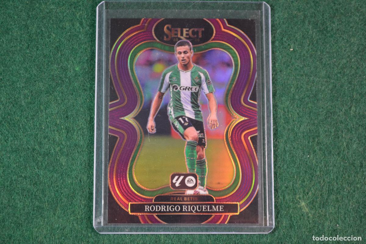 Cromos de f&uacute;tbol: PANINI SELECT LA LIGA 2025-26 - 148 RODRIGO RIQUELME (REAL BETIS) PARALELA PURPLE NUMERADA 096/125