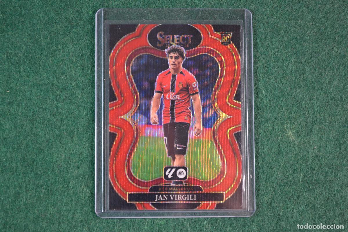 Cromos de f&uacute;tbol: PANINI SELECT LA LIGA 2025-26 - 162 JAN VIRGILI (RCD MALLORCA) PARALELA RED WAVE NUMERADA 52/59